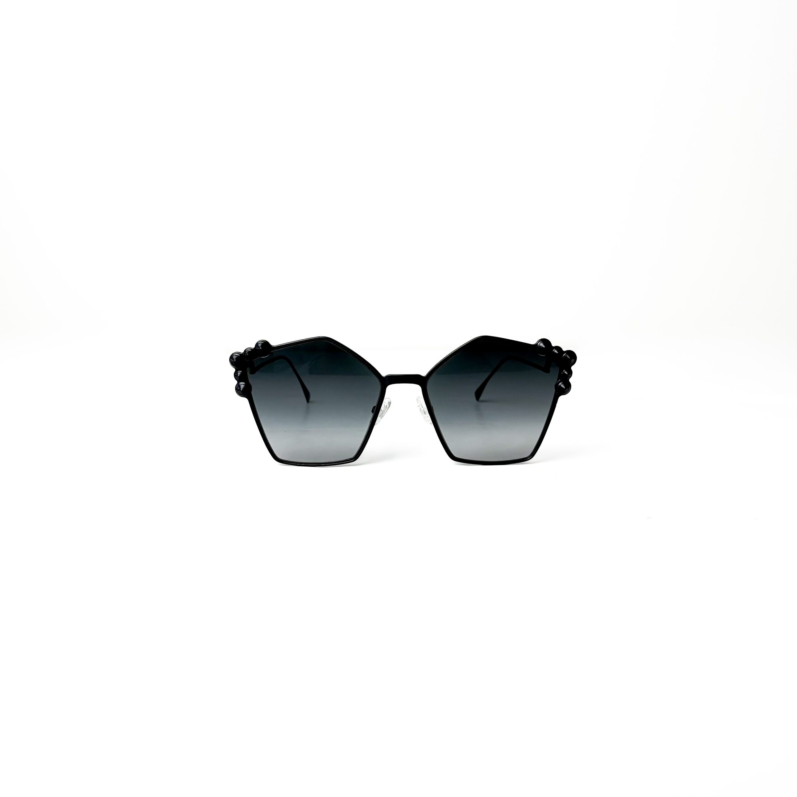 IMG_5669 2 Fendi Black / Grey Gradient FF 0261/S Spike Studded Can Eye Geometric Sunglasses - Image 1