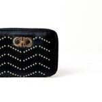 Salvatore Ferragamo Gancini Studded Zip Around Wallet - Image 2