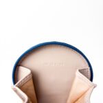 Salvatore Ferragamo Blue Patent Leather Round Coin Purse - Image 4