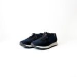 Prada Black/Navy Blue Nylon Lace Up Sneakers Size 40