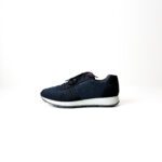 Prada Black/Navy Blue Nylon Lace Up Sneakers Size 40 - Image 2
