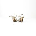 Jimmy Choo Beige Satin Strappy Sandals Size 38 - Image 3