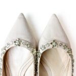 Dior Rose Quartz Denim Slingback Garland Flats Size 41 - Image 5