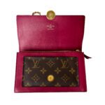 Louis Vuitton Flore Chain Wallet in Monogram Canvas with Fuchsia Leather - Image 3