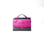 Fendi Tri Color Textured Leather Small Demi Jour Tote