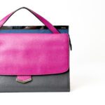 Fendi Tri Color Textured Leather Small Demi Jour Tote - Image 2