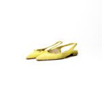 Christian Louboutin Yellow Spiked Perforated Suede Hall 20 Sandals Size 41