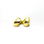 Christian Louboutin Yellow Spiked Perforated Suede Hall 20 Sandals Size 41 - Image 3