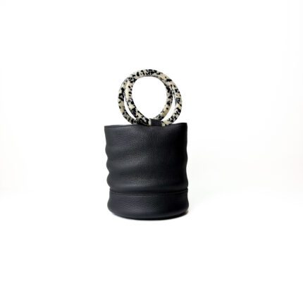 Simon Miller Black Leather Medium Bonsai Bucket Bag