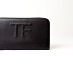 TOM FORD Black Leather TF Zip Around Continental Wallet - Image 2