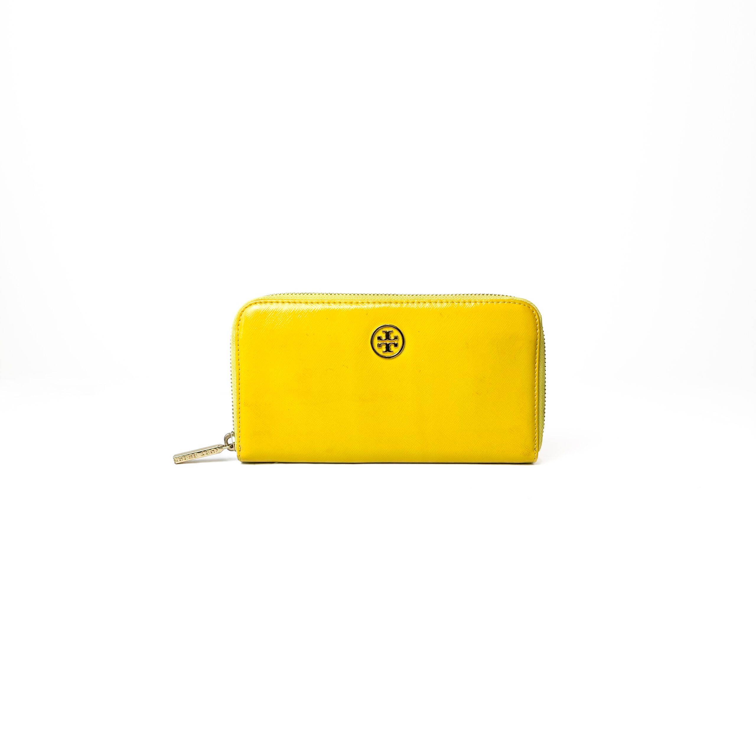 IMG_6522 Tory Burch Yellow Leather Long Wallet - Image 1