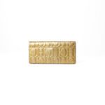 Carolina Herrera Gold Monogram Leather Continental Wallet - Image 3