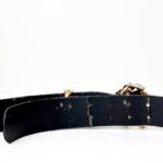 Roberto Cavalli Engraved Buckle Python Belt – Size 42/105 - Image 4