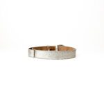 Aigner Beige Grained Leather Logo Buckle Belt 83 CM - Image 3