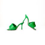 Bottega Veneta Lido Mule Sandals – Grass Green Intrecciato Leather, Size 37 - Image 3