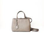 Fendi Petite 2Jours Handbag in Taupe Leather
