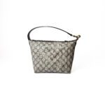 Gucci Ophidia Mini Shoulder Bag in GG Supreme Canvas with Brown Leather Trim