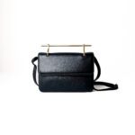 M2Malletier Black Leather La Fleur Du Mal Bag