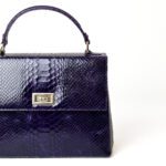 Mayam Purple Python Top Handle Bag - Image 2