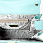 Salvatore Ferragamo Turquoise Leather Kelly Top Handle Bag - Image 5