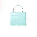 Salvatore Ferragamo Turquoise Leather Kelly Top Handle Bag - Image 3