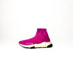 Balenciaga Bright Pink Speed LT Sneakers – Size 37 - Image 2