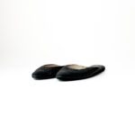 Bottega Veneta Black Intrecciato Leather Flat Slippers – Size 37