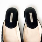 Bottega Veneta Black Intrecciato Leather Flat Slippers – Size 37 - Image 5