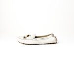 Gucci Bamboo Tassel Slip-On Beige Leather Loafers – Size 40 - Image 2