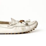 Gucci Bamboo Tassel Slip-On Beige Leather Loafers – Size 40 - Image 6