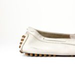 Gucci Bamboo Tassel Slip-On Beige Leather Loafers – Size 40 - Image 5