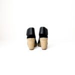 Céline Black Leather Espadrille Wedges – Size 37 - Image 3