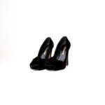 Rupert Sanderson Black Muscadet Velvet Pumps – Size 39