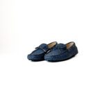 Tod’s Blue Bow Slip-On Loafers – Size 39
