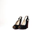 Christian Louboutin Aicha Eyelet Suede Slingback Pumps – Size 39