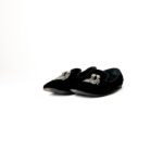 Giuseppe Zanotti Black Maltine Velvet Loafers – Size 37.5
