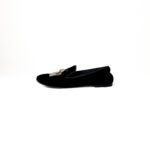 Giuseppe Zanotti Black Maltine Velvet Loafers – Size 37.5 - Image 2
