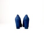 Christian Dior Electric Blue Suede Block Heel Round-Toe Pumps – Size 38 - Image 3