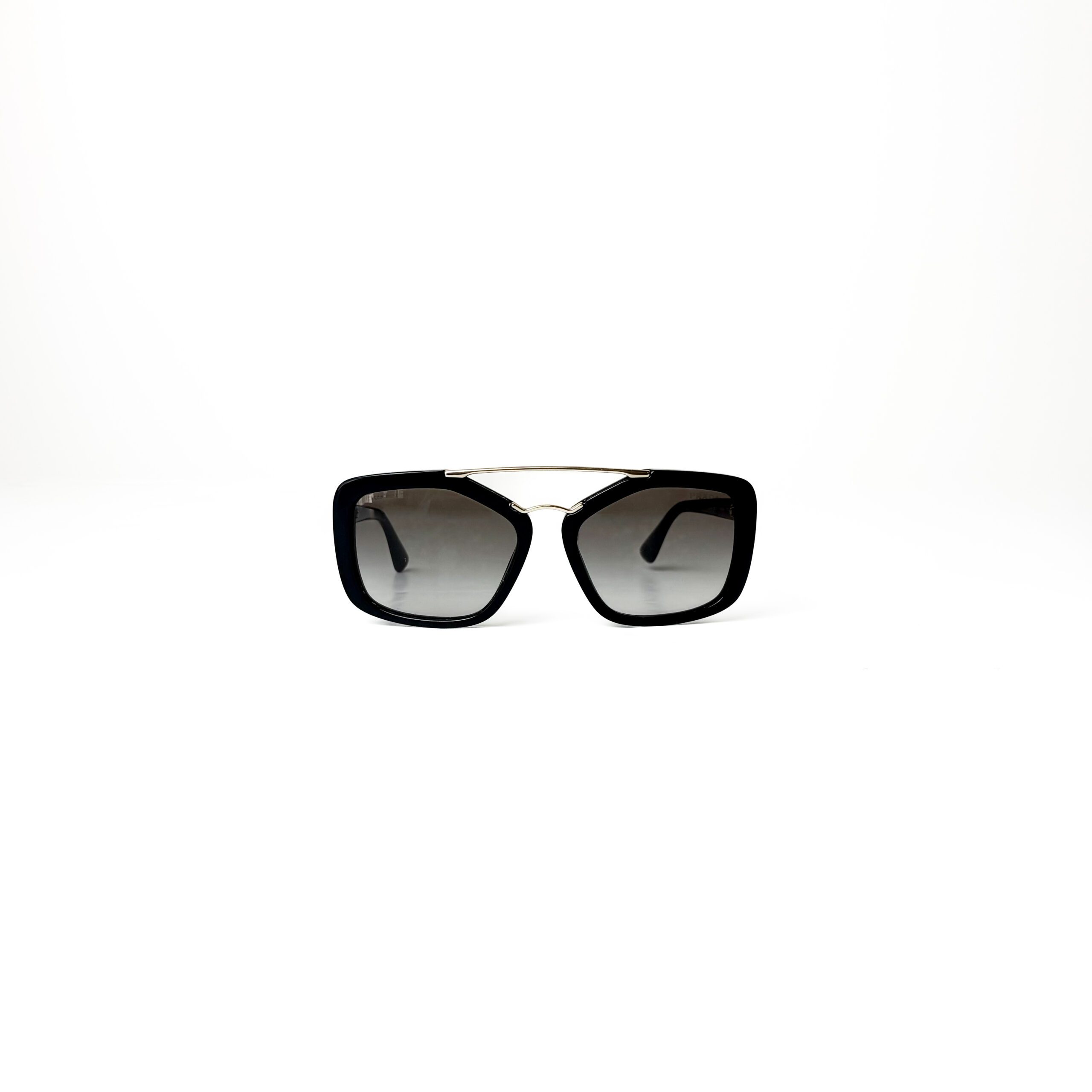 IMG_5605 2 Prada SPR 24R Black Classic Pilot Sunglasses - Image 1