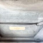 Valentino Grey Leather Medium Rockstud Glam Lock Flap Shoulder Bag - Image 6