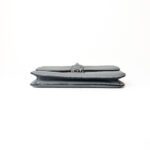 Valentino Grey Leather Medium Rockstud Glam Lock Flap Shoulder Bag - Image 4