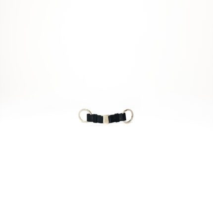 Salvatore Ferragamo Black Patent Vara Bow Key Chain