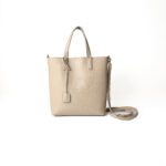 Saint Laurent Beige Leather Shopping Toy Tote