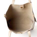 Saint Laurent Beige Leather Shopping Toy Tote - Image 4