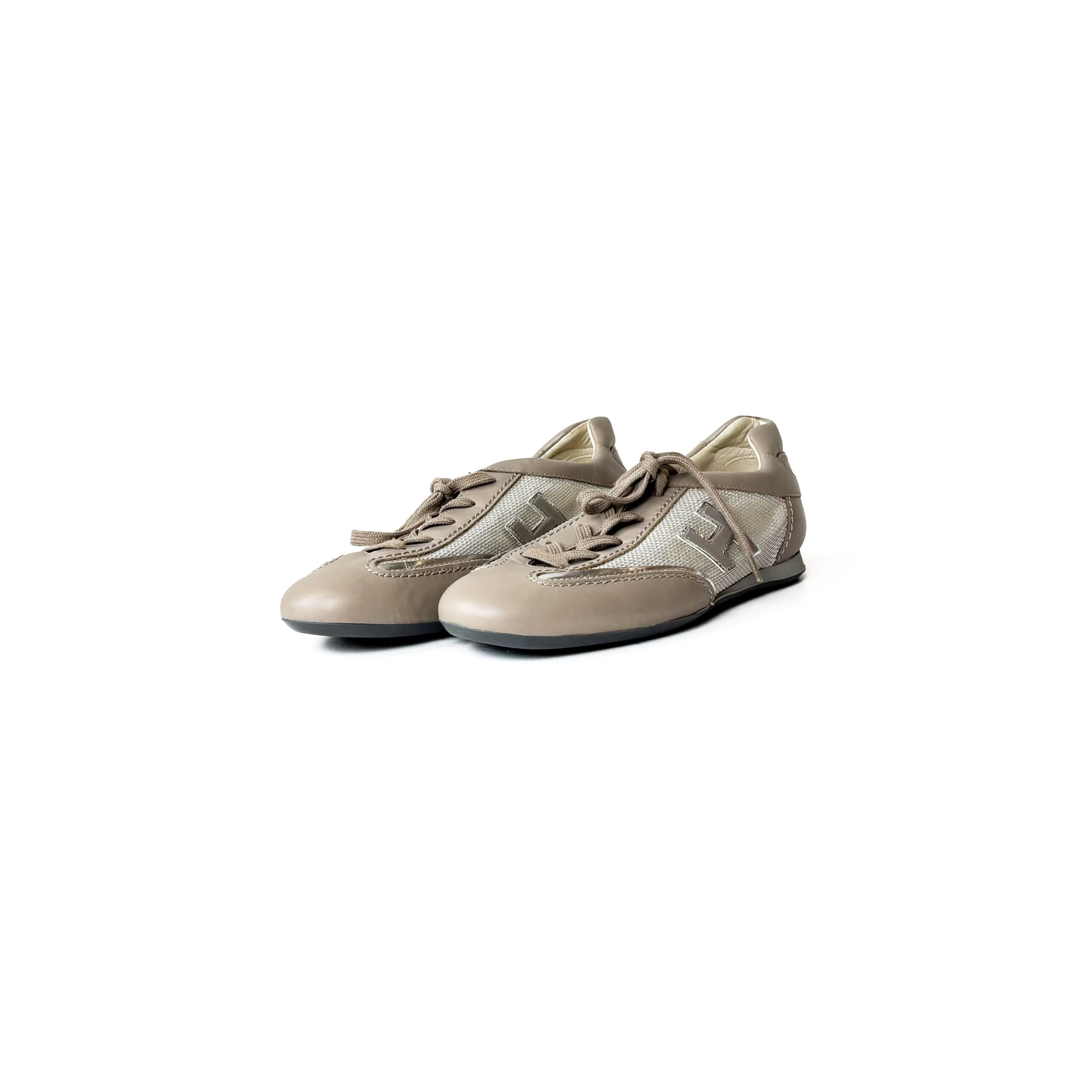 IMG_9089 Hogan Olympia Nude Sneakers Size 37 - Image 1