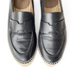 Hermès Noir Trip Goatskin Espadrilles (Size 37) - Image 6