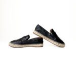 Hermès Noir Trip Goatskin Espadrilles (Size 37) - Image 3