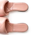 Bottega Veneta Pink Quilted Leather Lido Flat Slides, Size 37 - Image 7