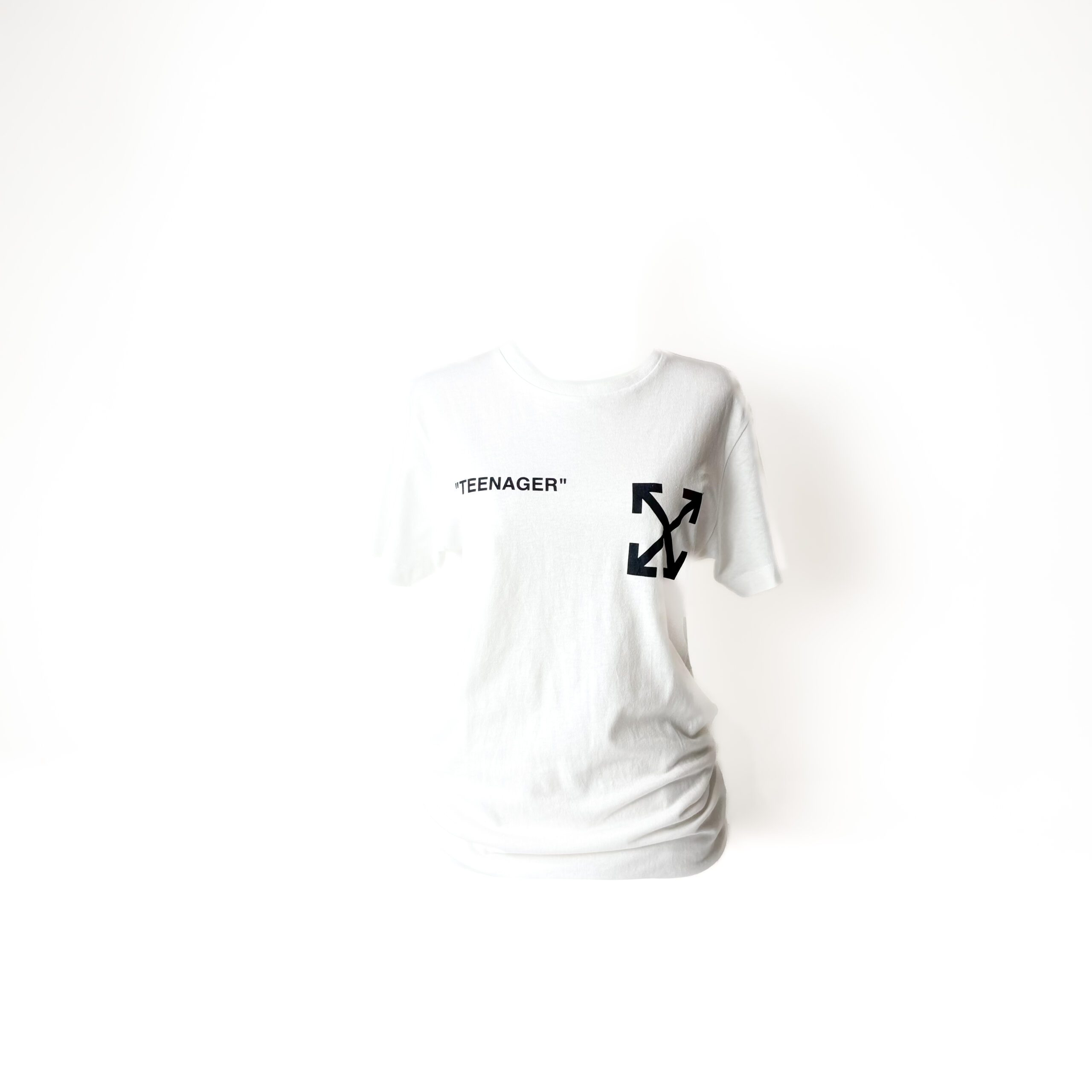 IMG_9241 Off-White c/o Virgil Abloh White “Teenager” Bart Simpson T-Shirt – Size XS - Image 1