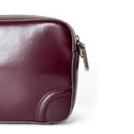 Cavalli Class Deep Burgundy/Merlot Studded Camera Bag - Image 5